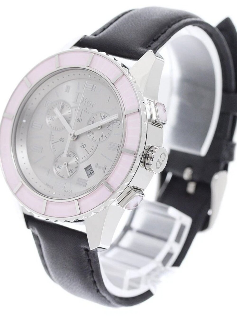 Dior Crystal Chronograph CD114314 Date Small Second Quartz Men's Watch - Picture 2 of 6